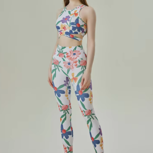 Trendy Push Up Leggings And Bra High Stretchy Two Pieces Yoga Sets