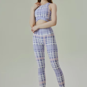 Trendy Shockproof Push Up Leggings And Bra High Stretchy Two Pieces Yoga Sets