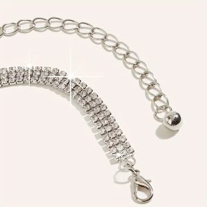 Trendy decorative rhinestone fashionable waist Metal chain Belt - Image 3
