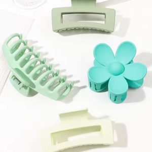 4Pcs Hair Claw Clips Accessories with Multi-Styles Flower Claw Clips for Thick Hair - Image 10