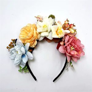Flower Crowns Faux Floral Hairband Wedding Art Photography Hair Accessories - Image 10