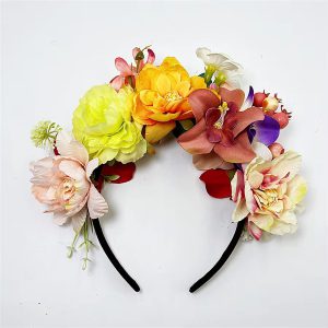 Flower Crowns Faux Floral Hairband Wedding Art Photography Hair Accessories - Image 8