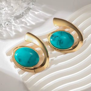 Metal Spiral Geometric Dangle Earrings Trend Classic Party Accessories - Image 4