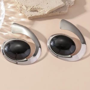 Metal Spiral Geometric Dangle Earrings Trend Classic Party Accessories - Image 2