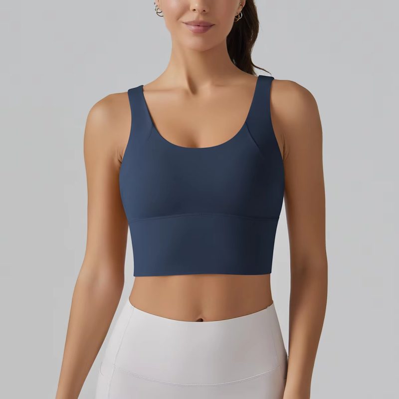 Trendy Breathable Nylon Yoga Fitness Top - Image 11