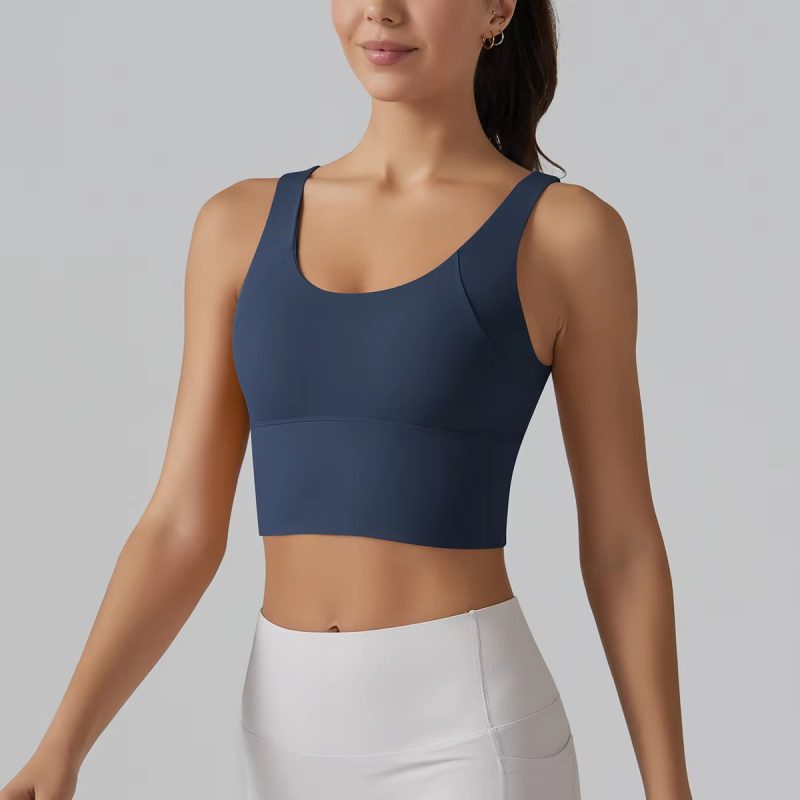 Trendy Breathable Nylon Yoga Fitness Top - Image 10