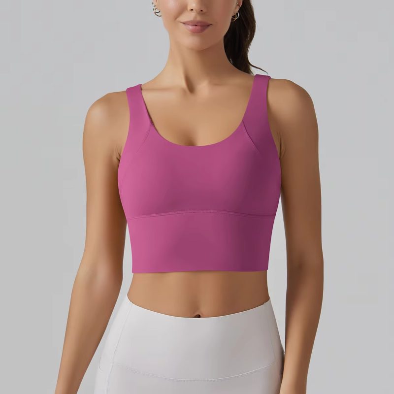 Trendy Breathable Nylon Yoga Fitness Top - Image 20