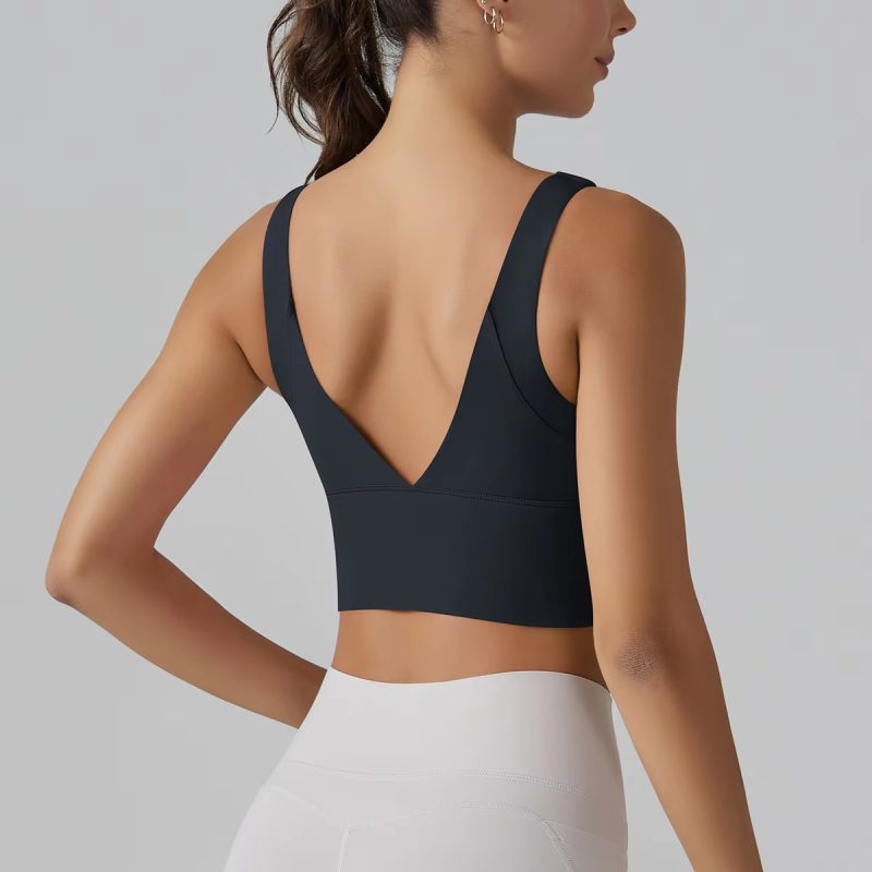 Trendy Breathable Nylon Yoga Fitness Top - Image 8