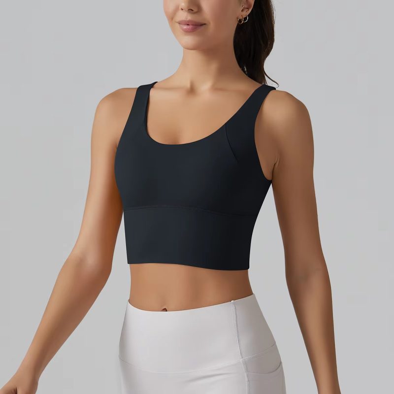 Trendy Breathable Nylon Yoga Fitness Top - Image 5