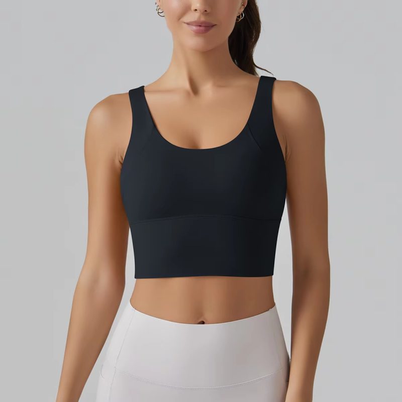 Trendy Breathable Nylon Yoga Fitness Top - Image 6