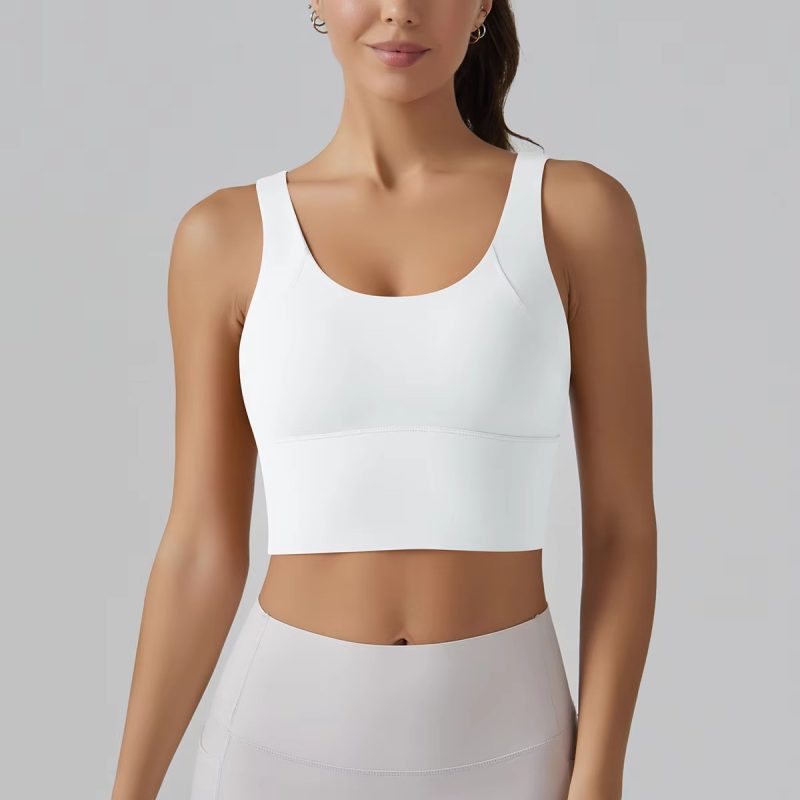 Trendy Breathable Nylon Yoga Fitness Top - Image 24