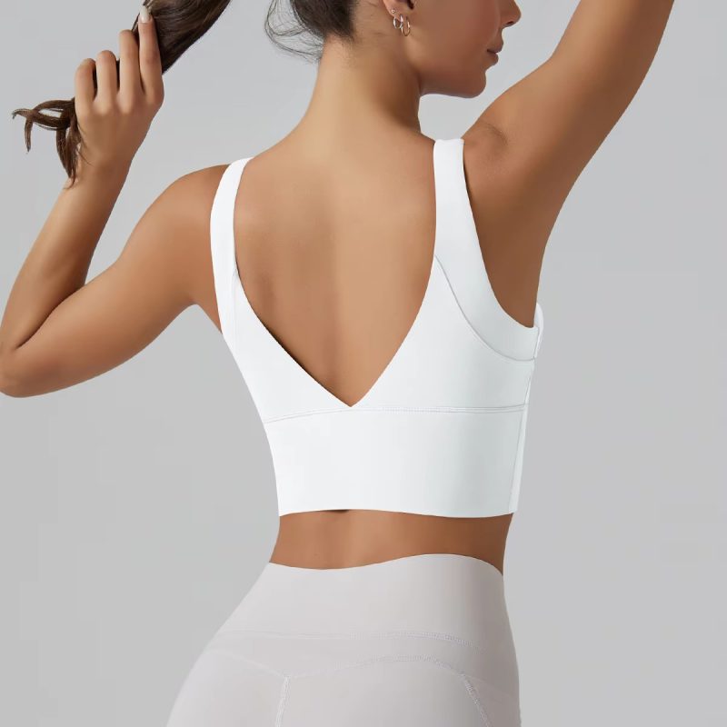 Trendy Breathable Nylon Yoga Fitness Top - Image 27