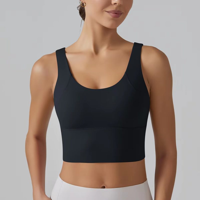 Trendy Breathable Nylon Yoga Fitness Top - Image 3