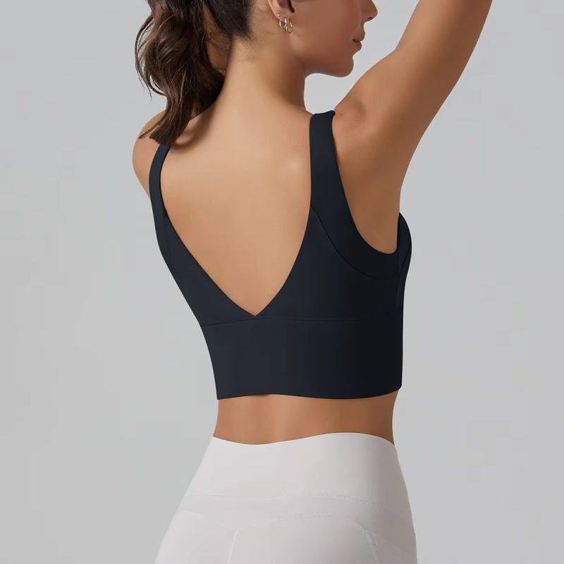 Trendy Breathable Nylon Yoga Fitness Top - Image 7