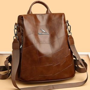 Vintage Embossing high capacity Silt Pocket travel backpack school bags - Image 5