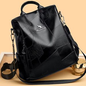 Vintage Embossing high capacity Silt Pocket travel backpack school bags - Image 4