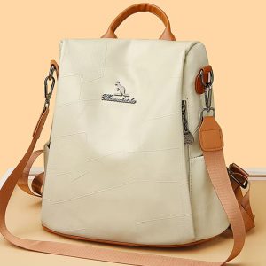 Vintage Embossing high capacity Silt Pocket travel backpack school bags - Image 6