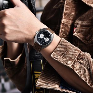 PAGANI DESIGN Luxury Crystal Quartz Retro Men Sport Wristwatch Men