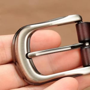 Second Layer Cowskin Genuine Leather Vintage Pin Buckle Strap Jeans Accessories - Image 4