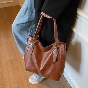 Casual High Quality Soft Leather Vintage Cross-body Bag - Image 4