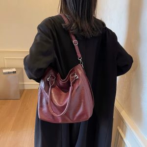 Casual High Quality Soft Leather Vintage Cross-body Bag - Image 2