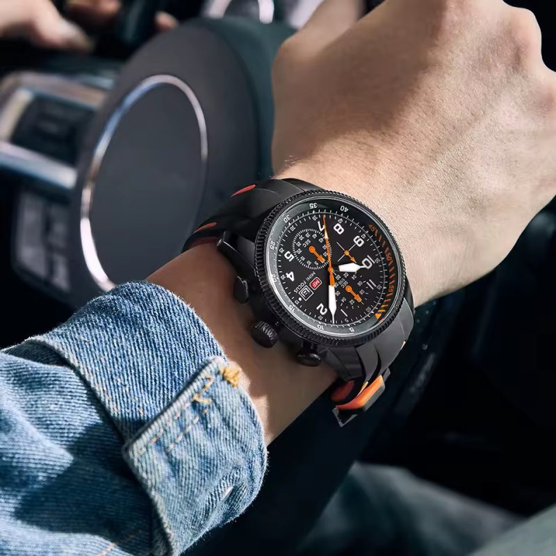 Auto Date Wristwatch Water Resistant Clock Quartz Mens Watches