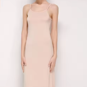 Casual Long Under Dress Shoulder-Straps Solid Underskirt Inner - Image 4