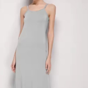 Casual Long Under Dress Shoulder-Straps Solid Underskirt Inner - Image 3