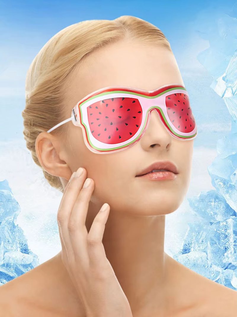 Cold Fruit Ice Compress Soft Sleeping Gel Eye Patch Reusable Ice Pack Eye Mask