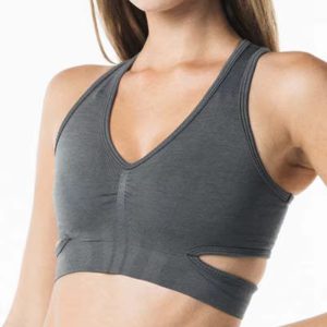 Trendy Breathable Stretch Padded Seamless Yoga Sports Bra - Image 4