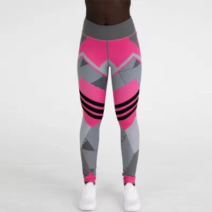 Trendy High Waist Tights Printed Ankle-Length Yoga Leggings - Image 11