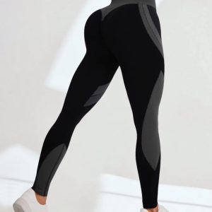 Trendy High Waisted Soft Stretchy Breathable Yoga Leggings - Image 4