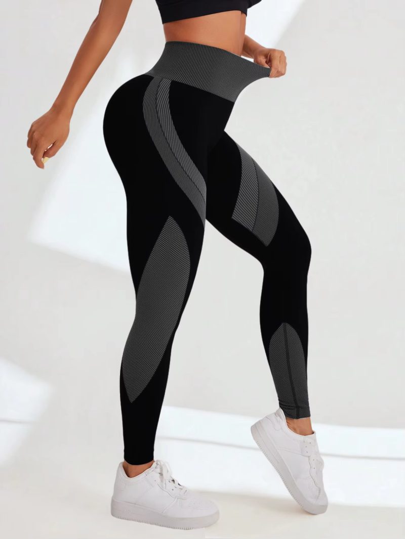 Trendy High Waisted Soft Stretchy Breathable Yoga Leggings - Image 2