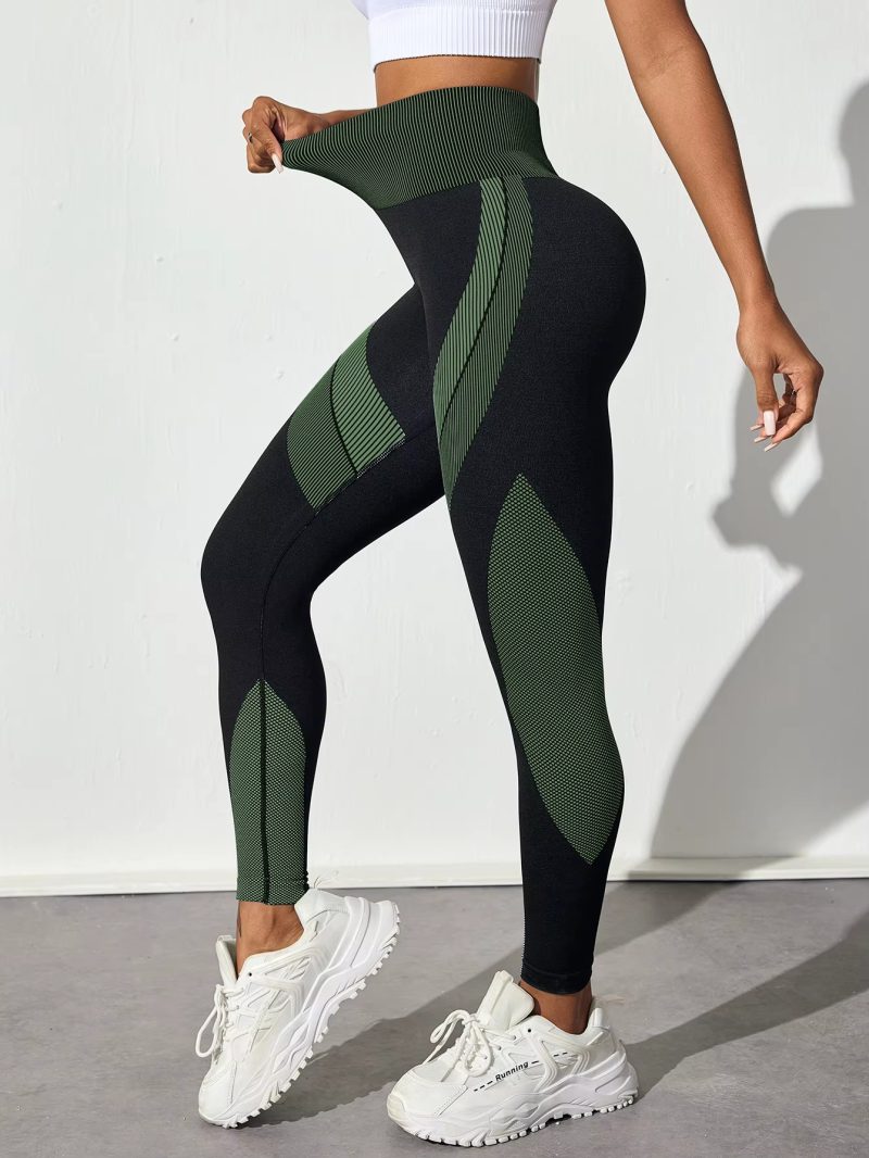 Trendy High Waisted Soft Stretchy Breathable Yoga Leggings - Image 6