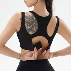 Trendy Knitted Breathable Shockproof Yoga Bra Sportswear - Image 4