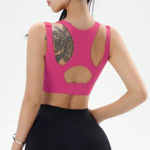 Trendy Knitted Breathable Shockproof Yoga Bra Sportswear - Image 11
