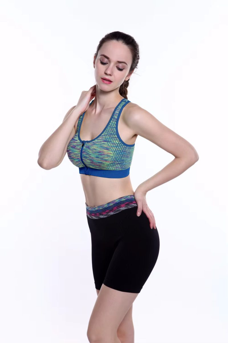 Trendy Shockproof Padded Breathable Athletic Gym Sports Bra - Image 4