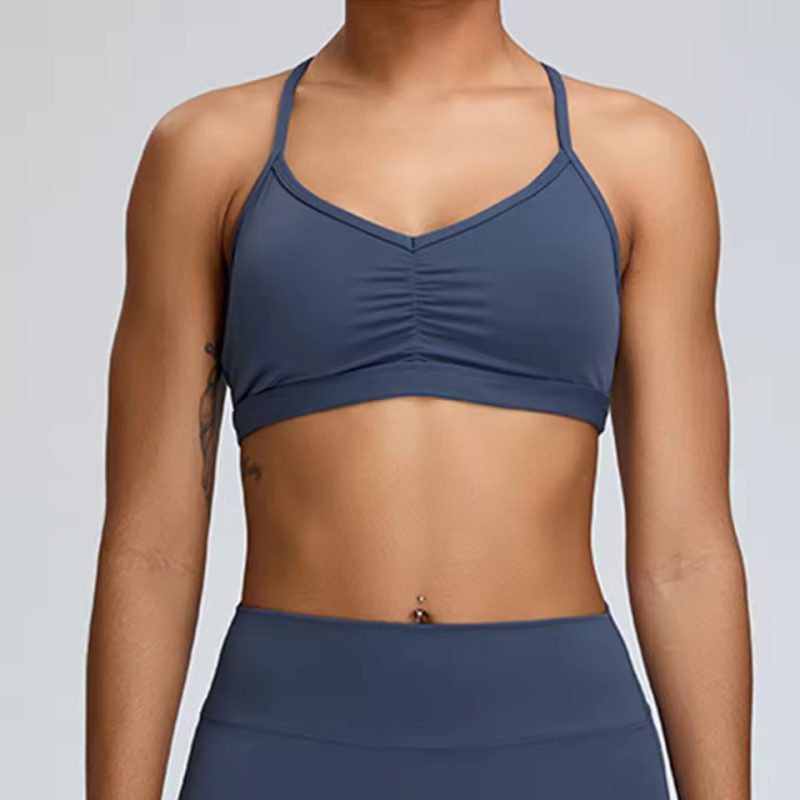 Trendy Shockproof Quick Drying  Seamless Sports Bra